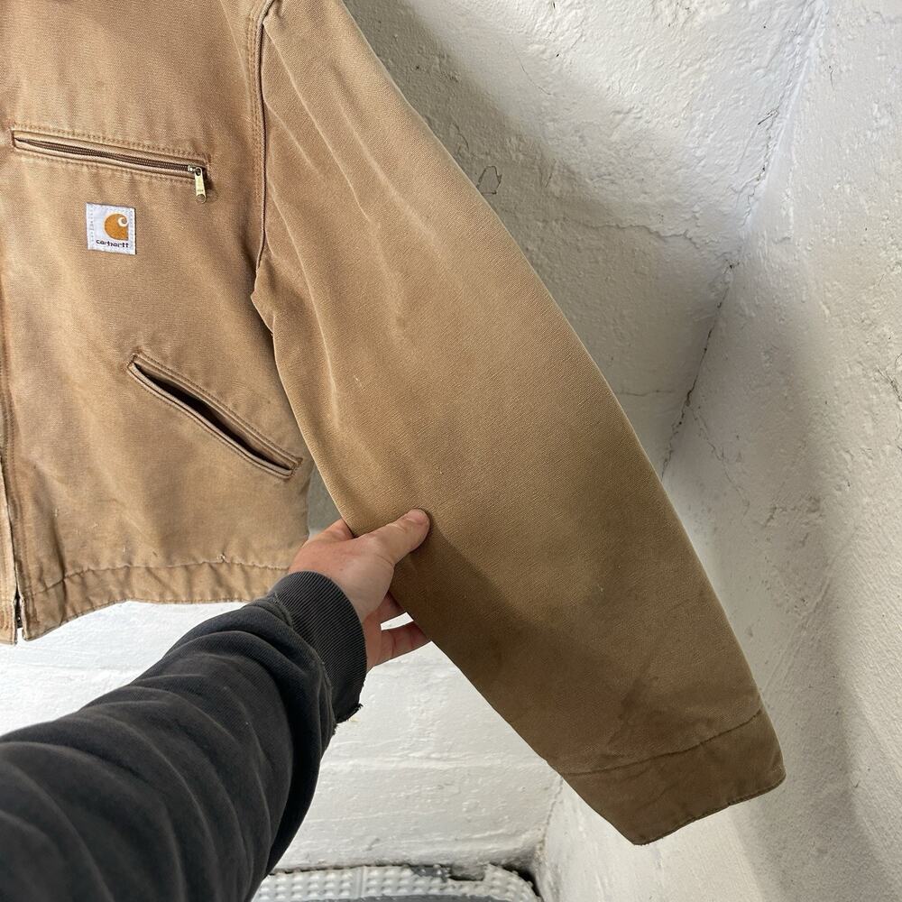 Vintage Carhartt Blanket-Lined Detroit Jacket “Brown” J01 - Picture 8 of 13